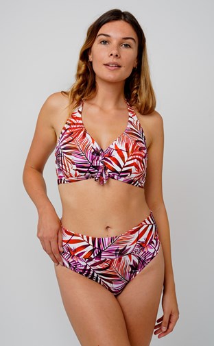 Maillot de bain ANAÏS Pourpre 2 pièces (SG avec poches,  culotte à rabat)