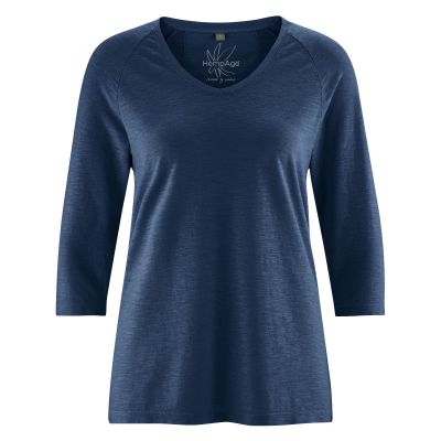 T-shirt manche longue col V chanvre et coton bio - Plusieurs couleurs 8