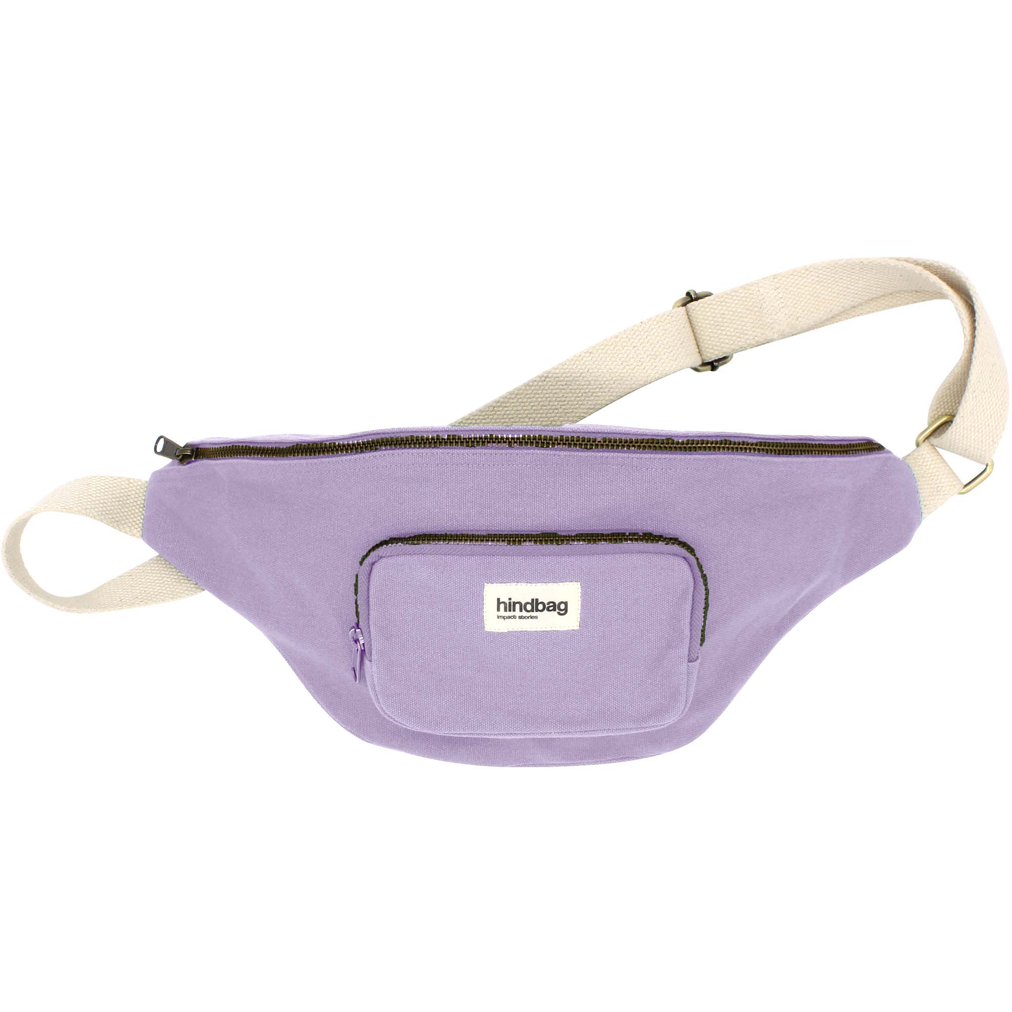 Sac banane XL SOFIA, violet lilas, coton bio 5