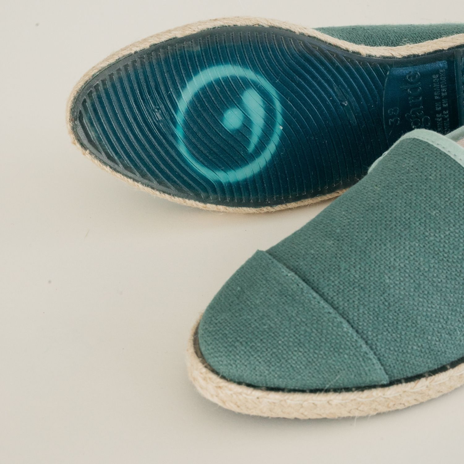 Espadrille femme en Lin Recyclé - Vert Forêt 3