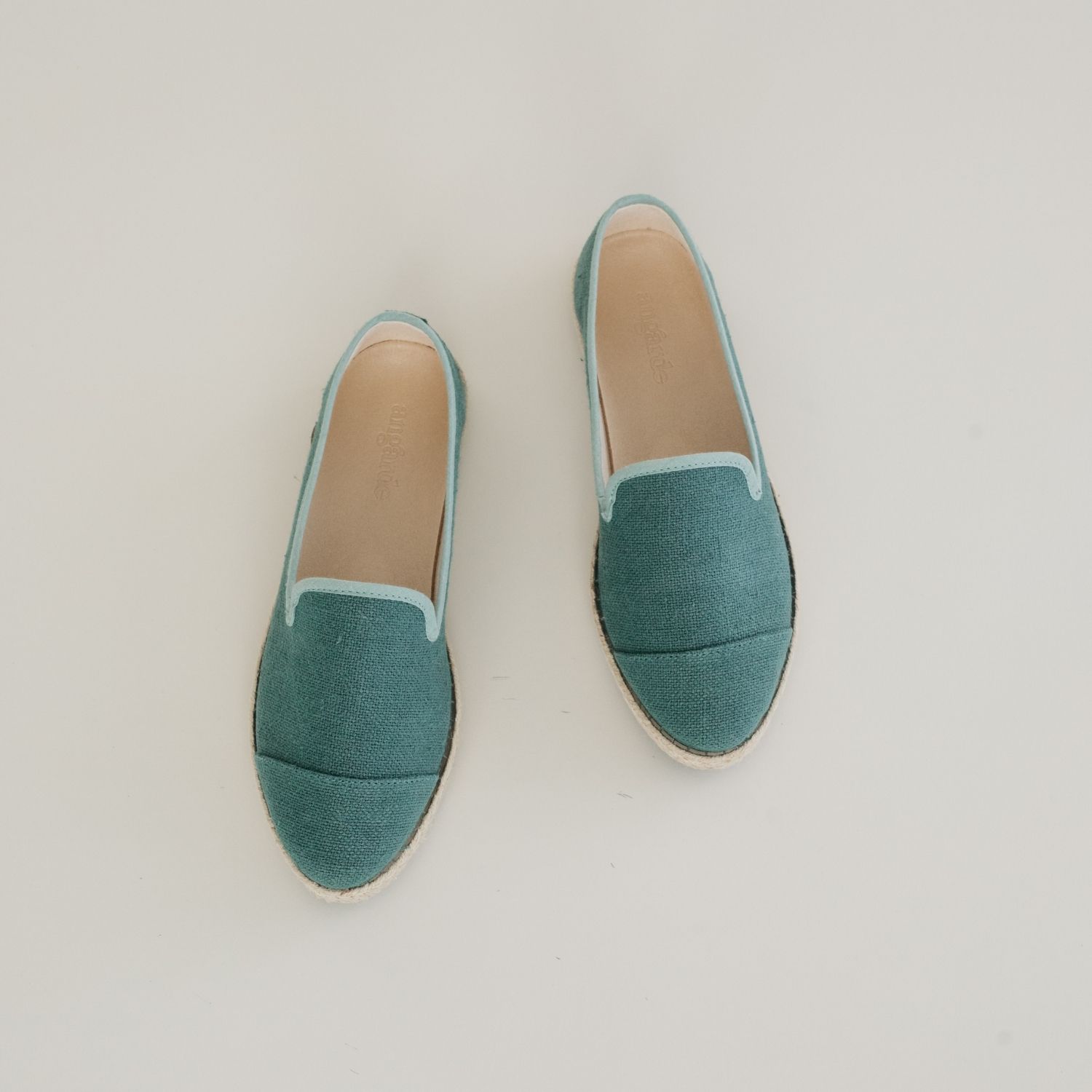 Espadrille femme en Lin Recyclé - Vert Forêt 4