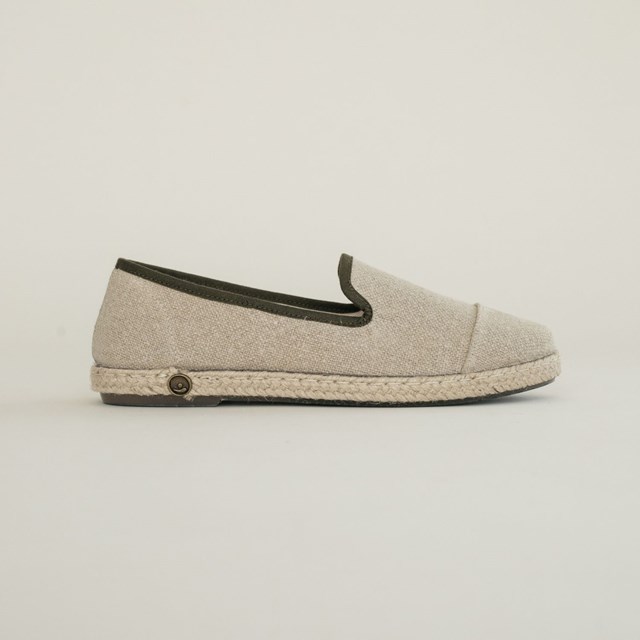 Espadrille femme en Lin Recyclé - Beige Naturel 2
