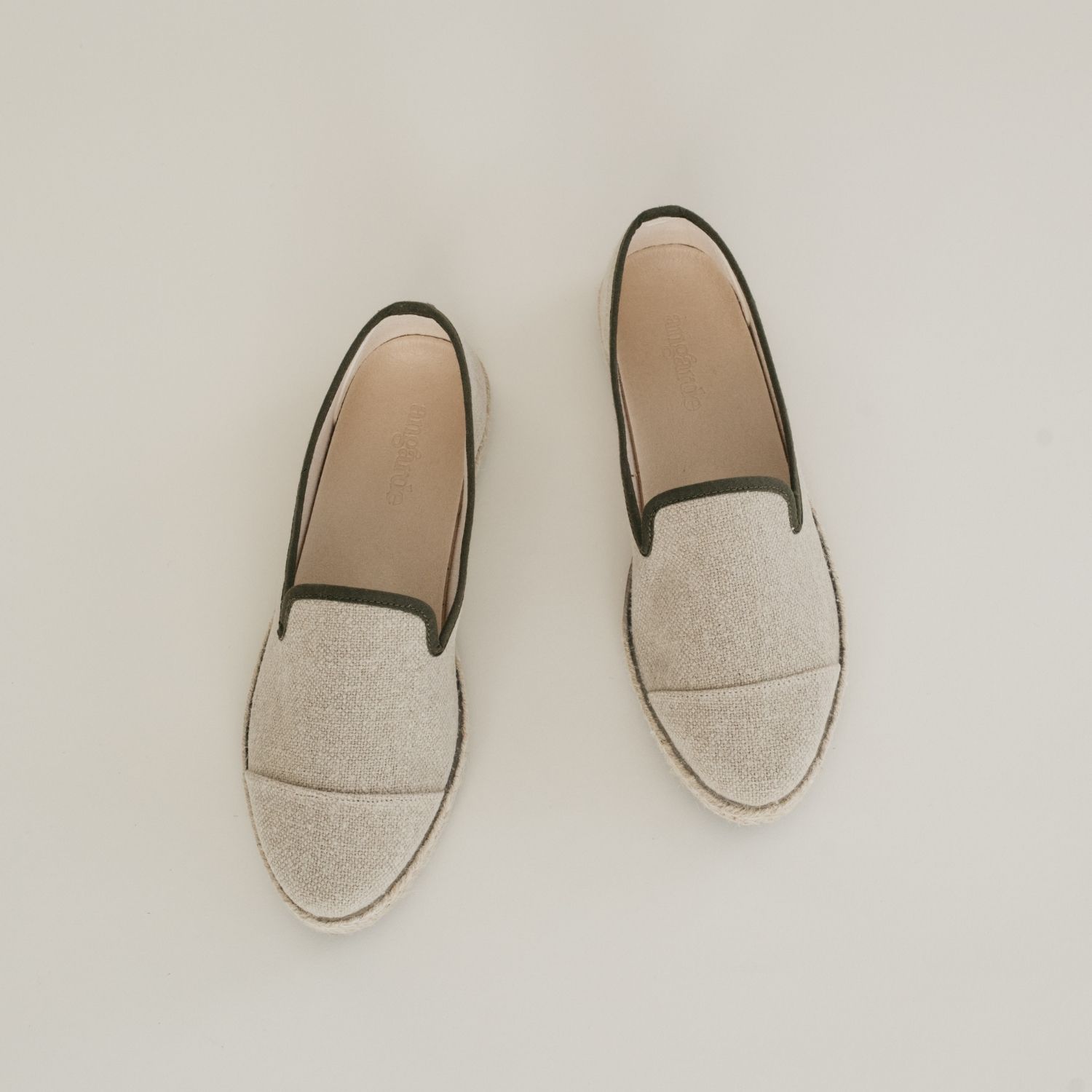 Espadrille femme en Lin Recyclé - Beige Naturel 3