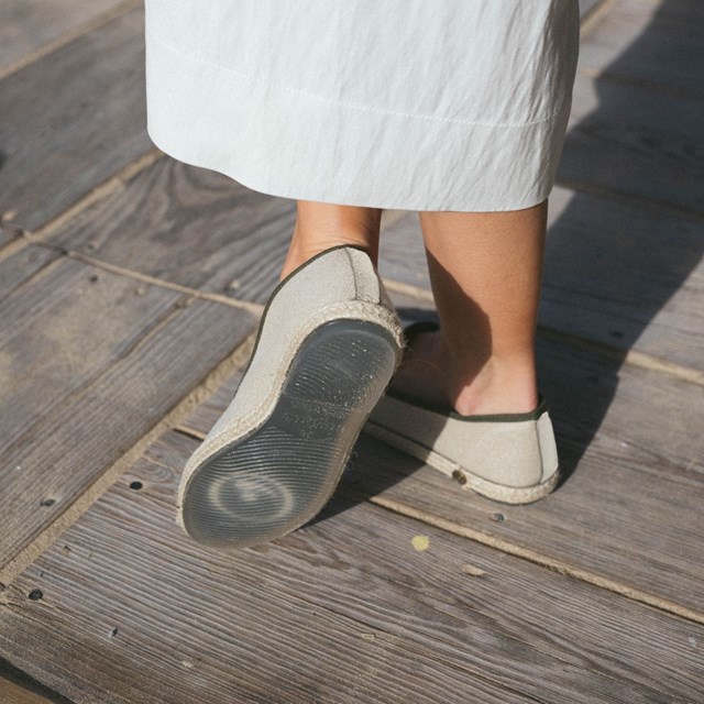 Espadrille femme en Lin Recyclé - Beige Naturel 6