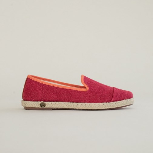 Espadrille femme en Lin Recyclé - Rose Fuschia