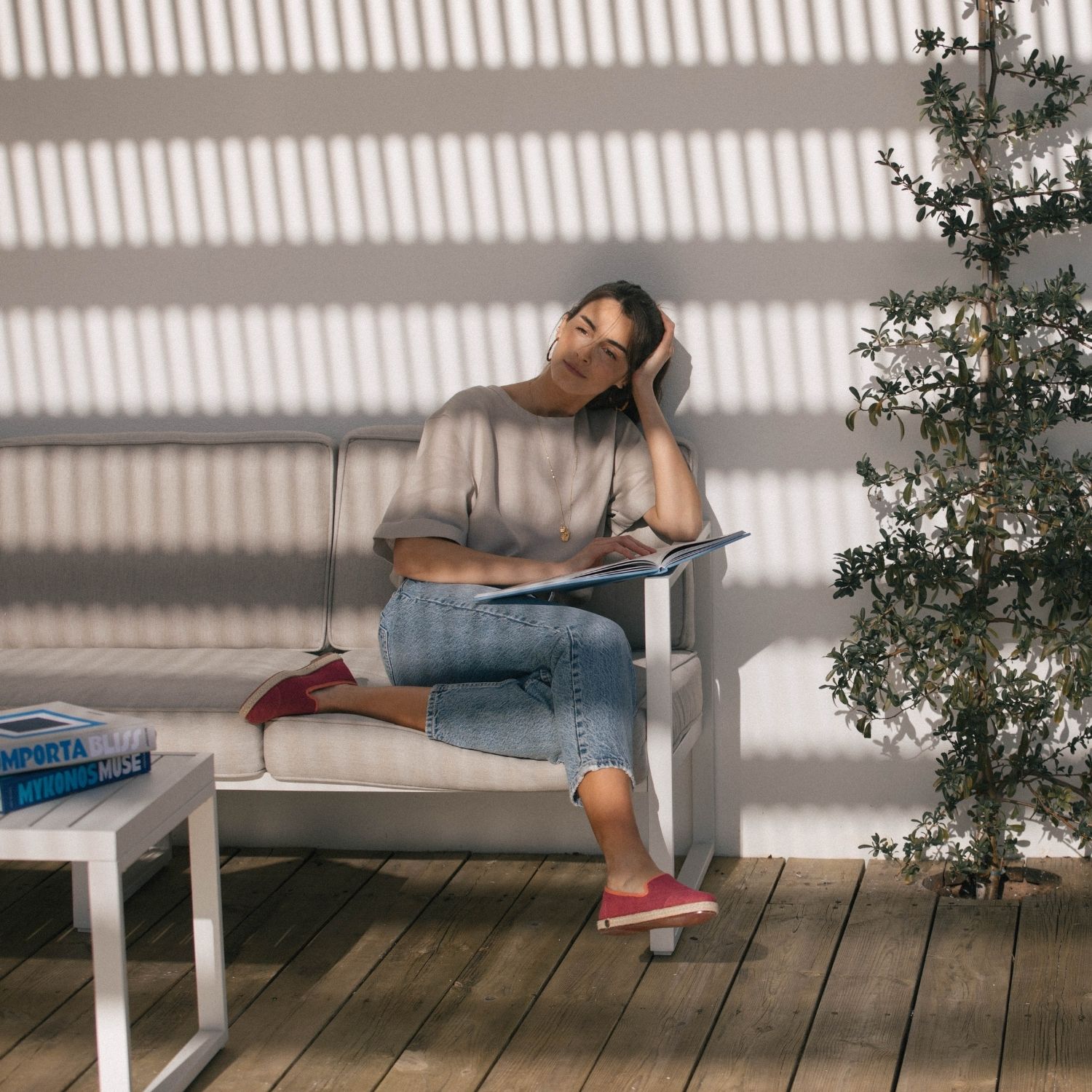 Espadrille femme en Lin Recyclé - Rose Fuschia 6