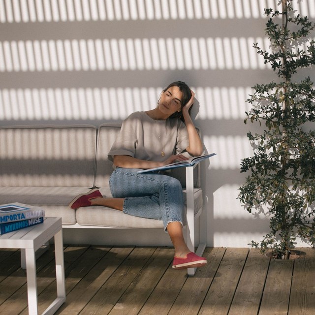 Espadrille femme en Lin Recyclé - Rose Fuschia 6