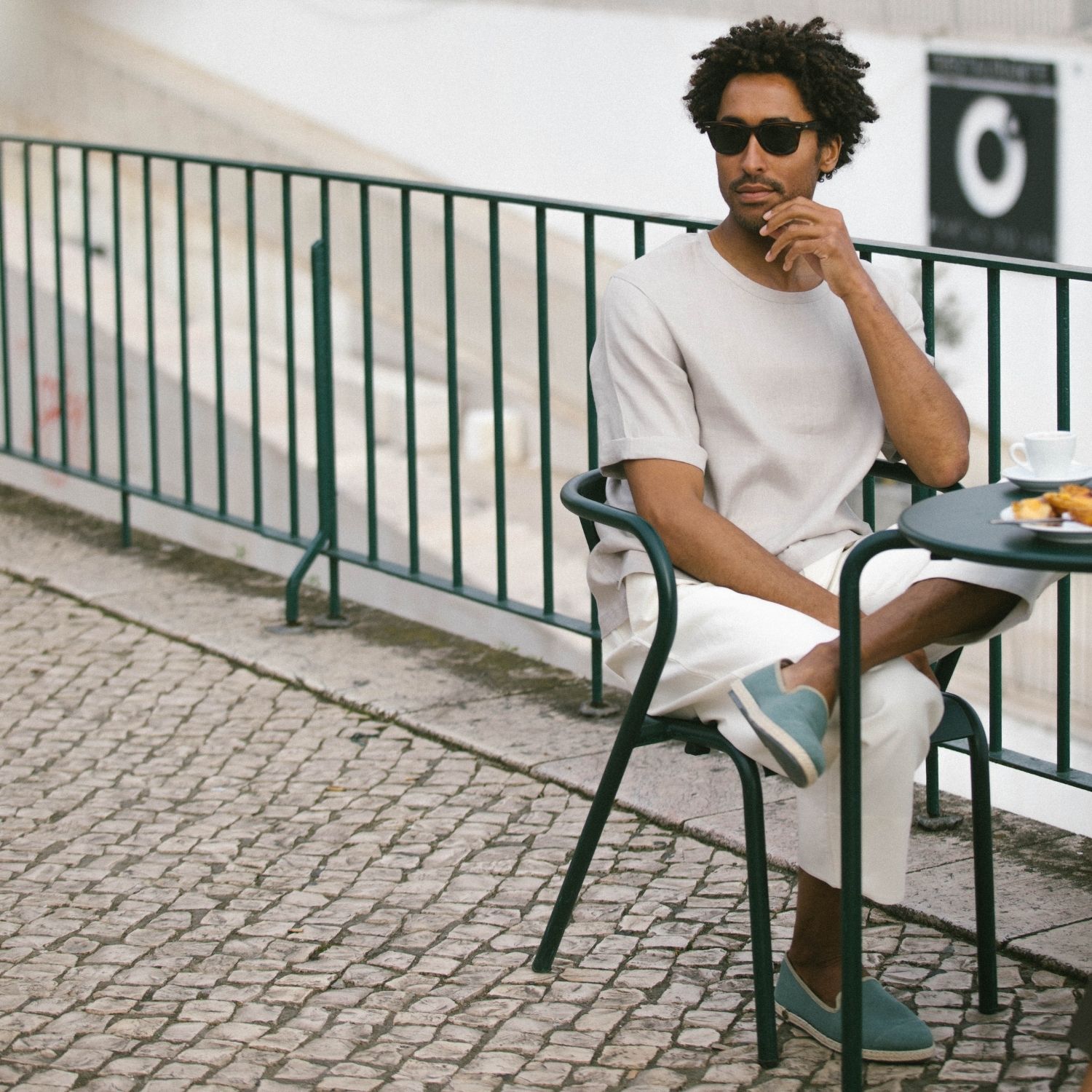 Espadrille homme en Lin Recyclé - Vert Forêt 6