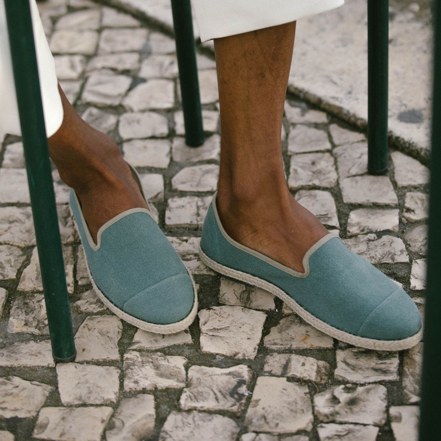 Espadrille homme en Lin Recyclé - Vert Forêt 7