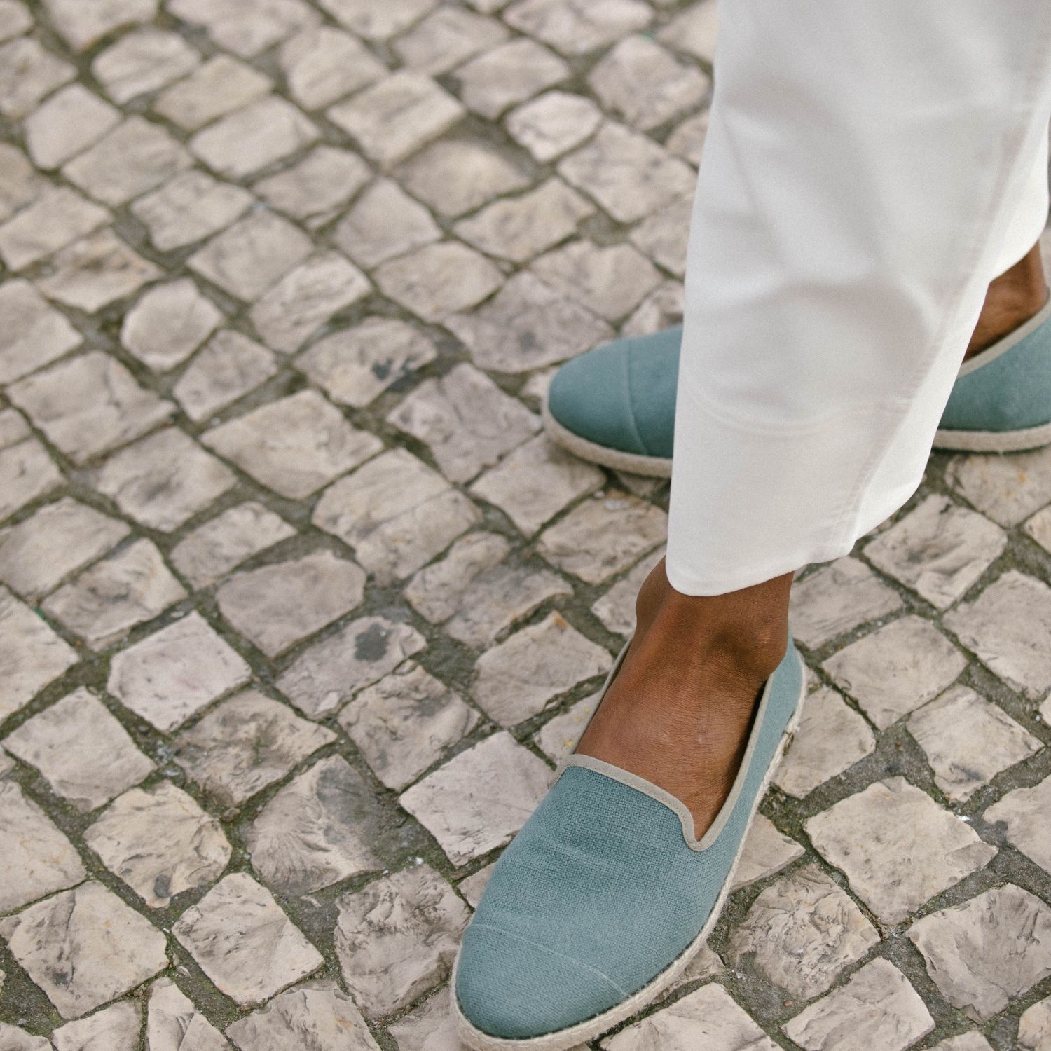 Espadrille homme en Lin Recyclé - Vert Forêt 8