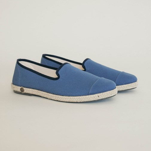 Espadrille homme en Coton Recyclé - Bleu Azur