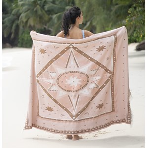 Drap de plage  à partir de coton recyclé et biologique - LUNA