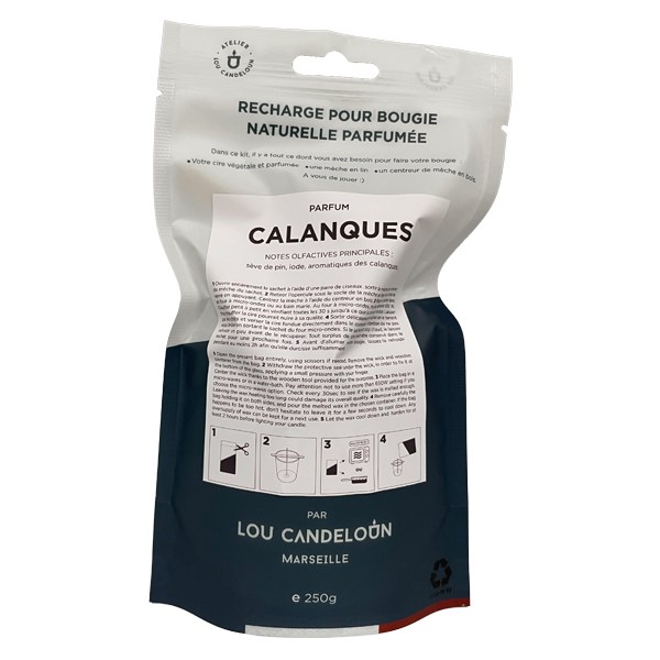 Recharge pour bougie parfum CALANQUES - A faire soi même - 250 g de cire parfumée 2