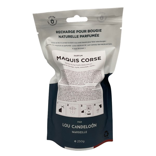Recharge pour bougie parfum MAQUIS CORSE - A faire soi même - 250 g de cire parfumée 2