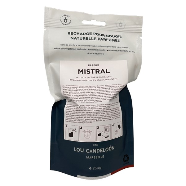 Recharge pour bougie parfum MISTRAL - A faire soi même - 250 g de cire parfumée 2