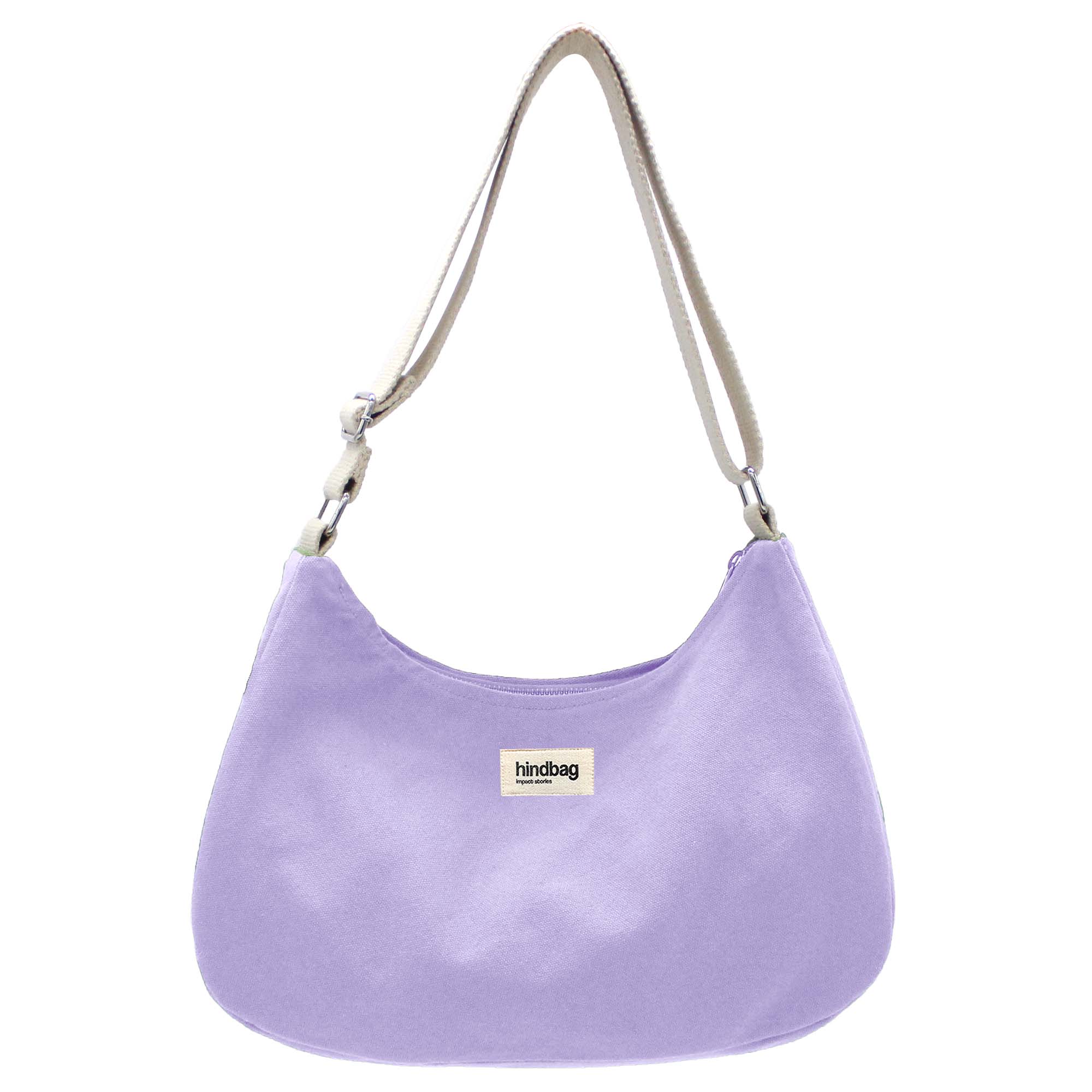 Sac à main ROSA, violet lilas, coton bio 3