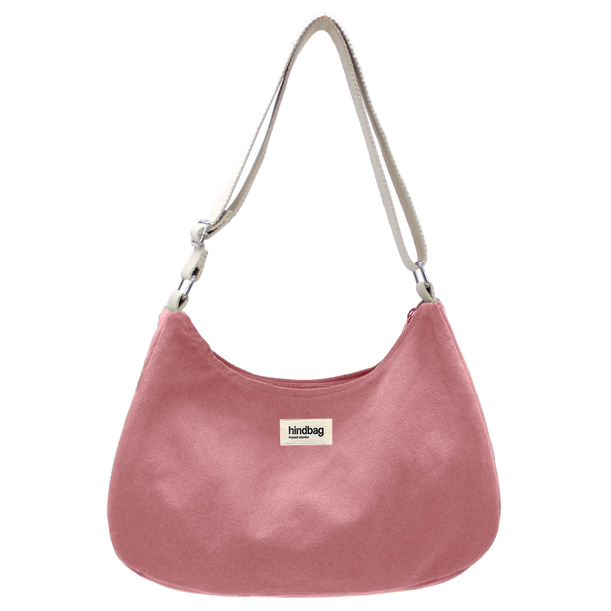 Sac à main ROSA, rose blush, coton bio 3