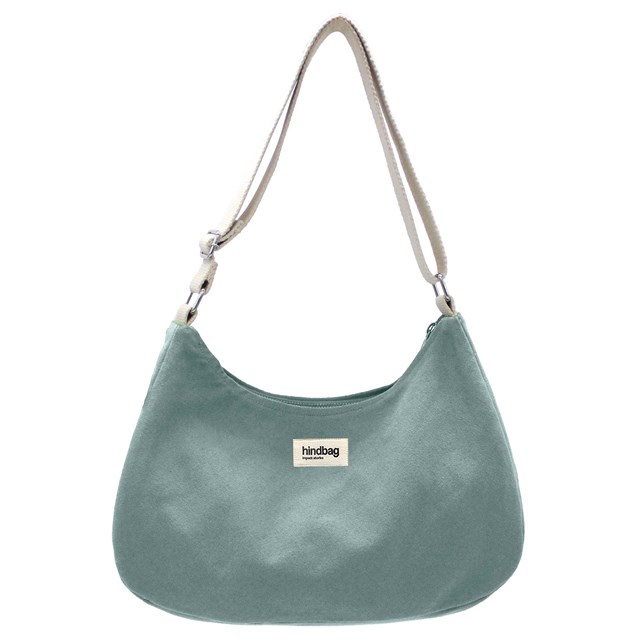Sac à main ROSA, vert sauge, coton bio 3