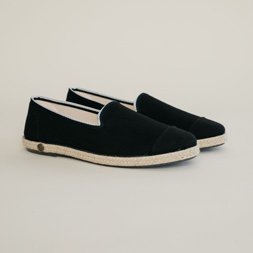 Espadrille homme en Coton Recyclé - Noir