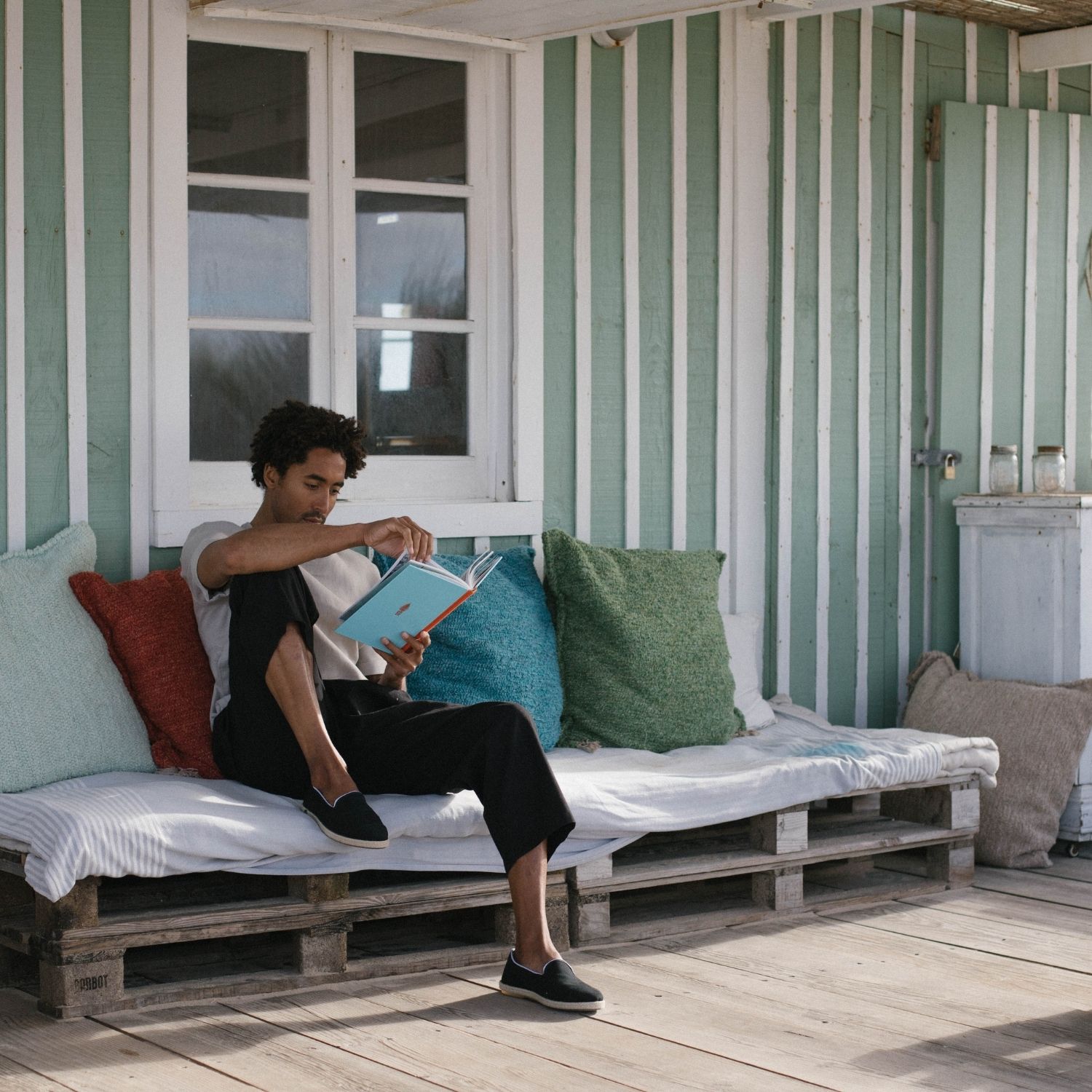 Espadrille homme en Coton Recyclé - Noir 6