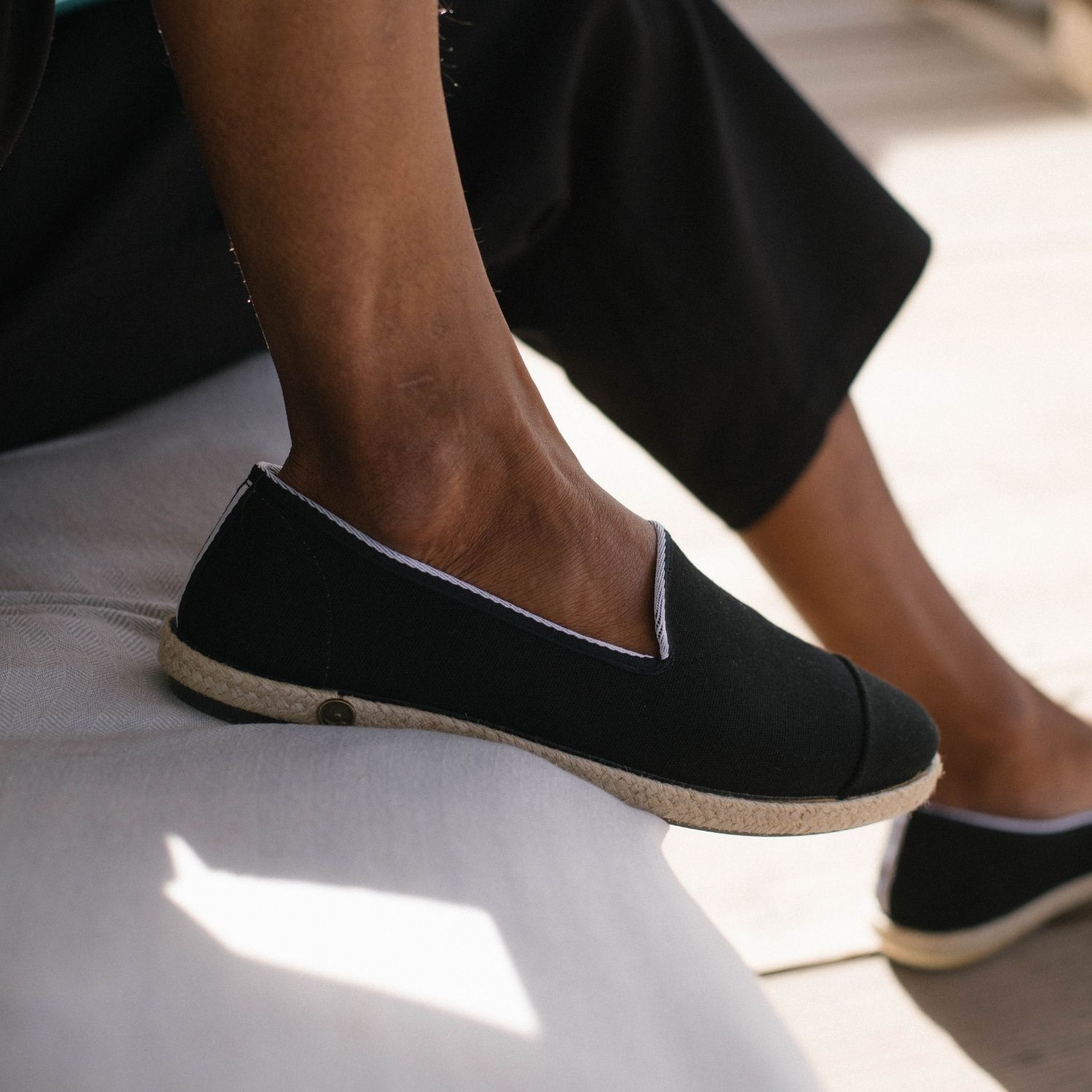 Espadrille homme en Coton Recyclé - Noir 7