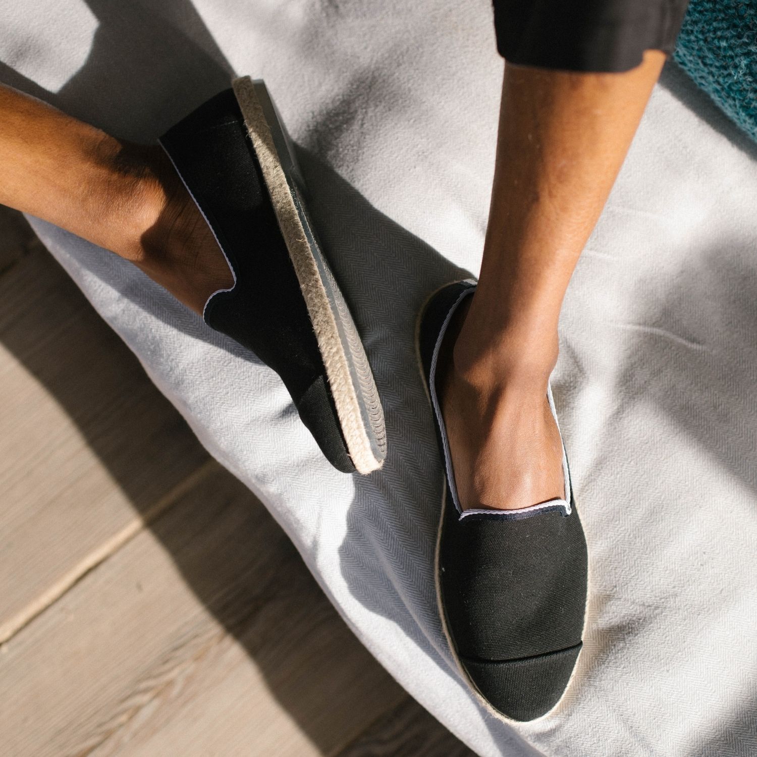 Espadrille homme en Coton Recyclé - Noir 8