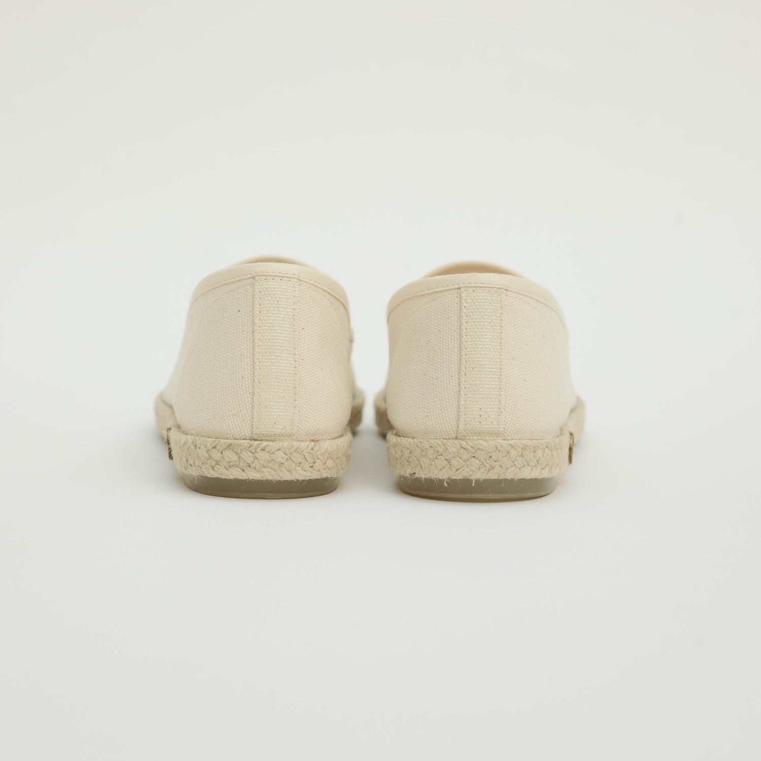 Espadrille femme en Coton Recyclé - Ivoire paillettes 2