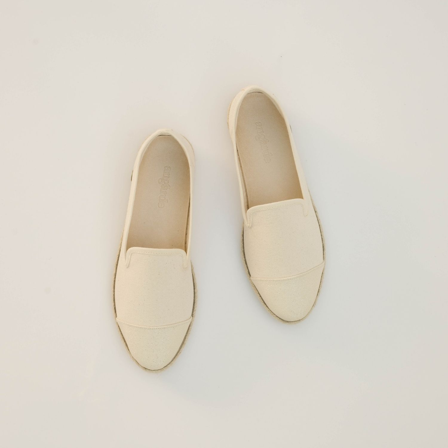 Espadrille femme en Coton Recyclé - Ivoire paillettes 3