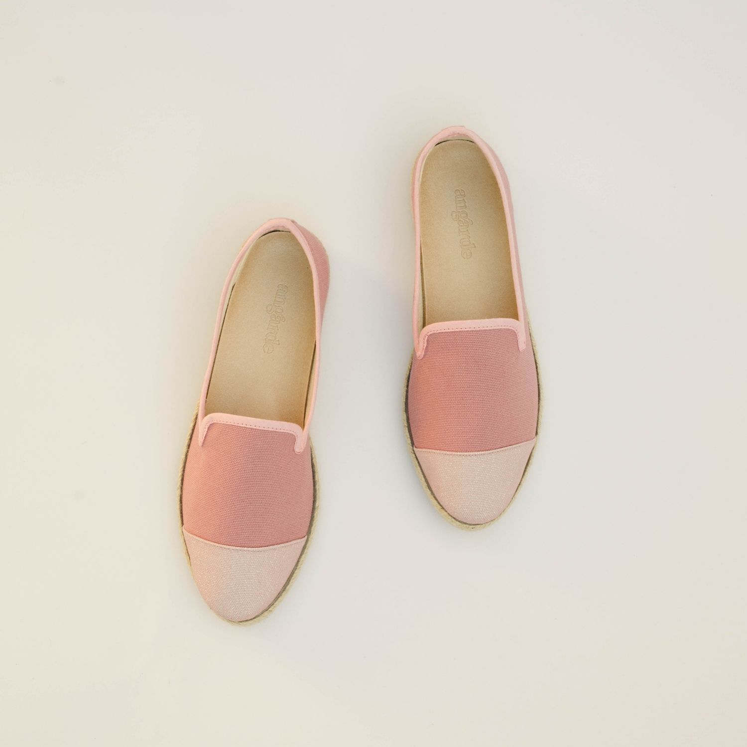 Espadrille femme en Coton Recyclé - Rose Paillettes 3