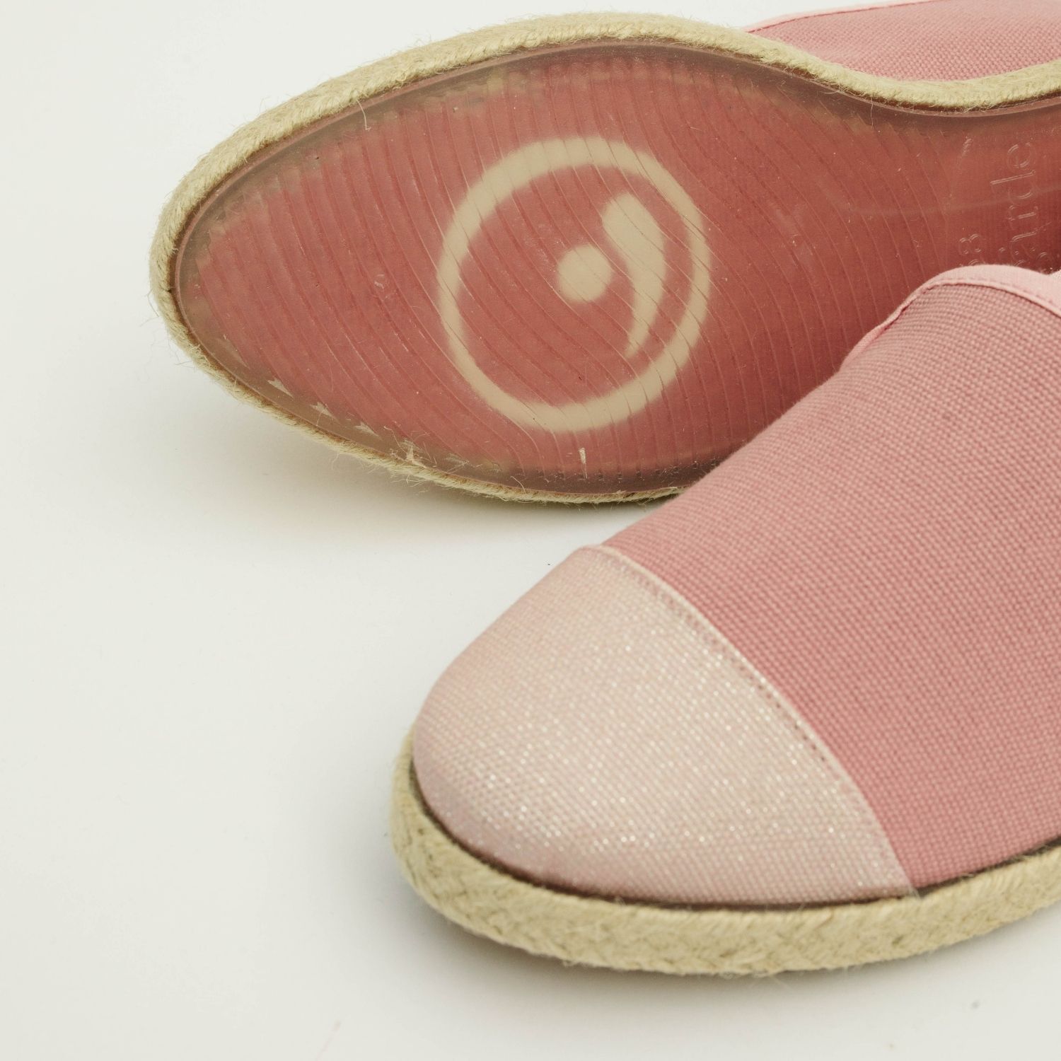 Espadrille femme en Coton Recyclé - Rose Paillettes 4