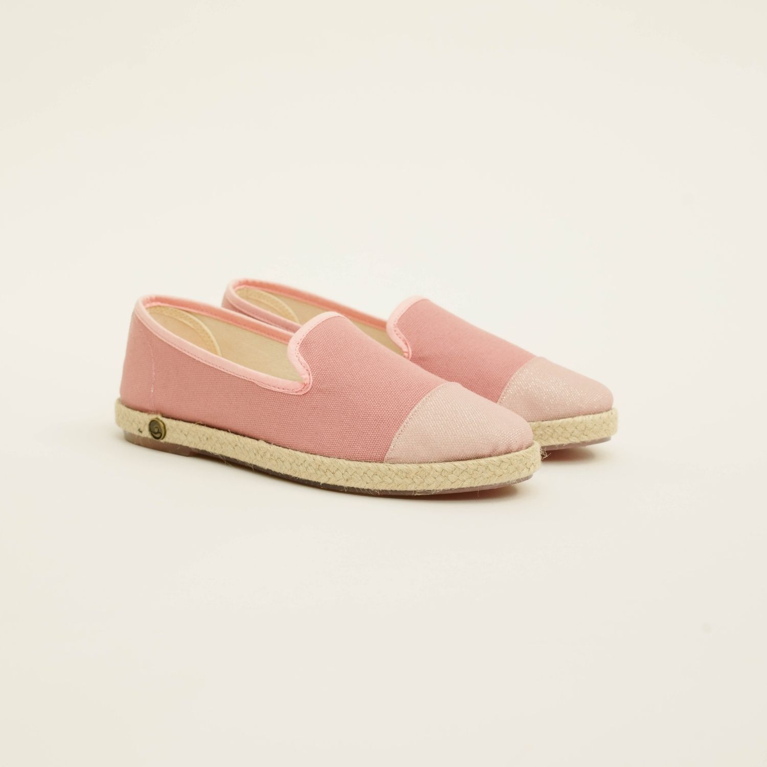 Espadrille femme en Coton Recyclé - Rose Paillettes 5