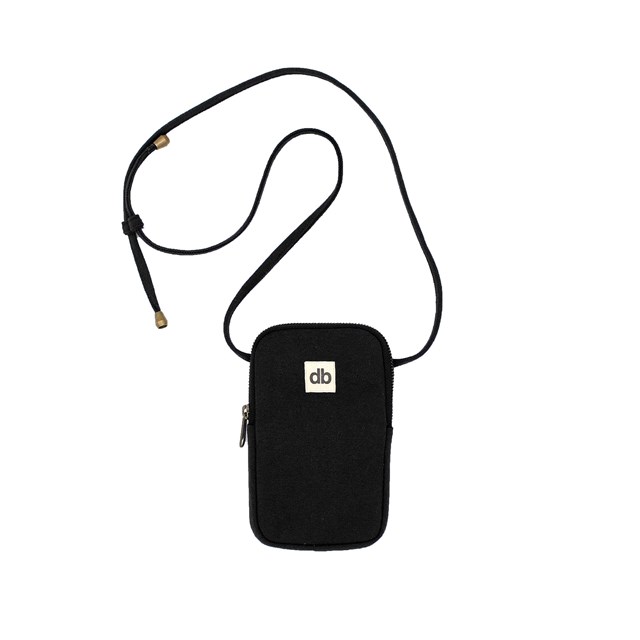 Pochette pour téléphone BILL, noir, coton bio 2