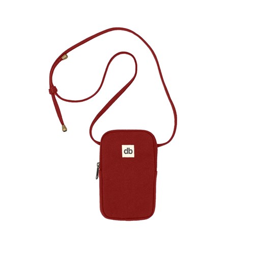 Pochette pour téléphone BILL, rouge terracotta, coton bio