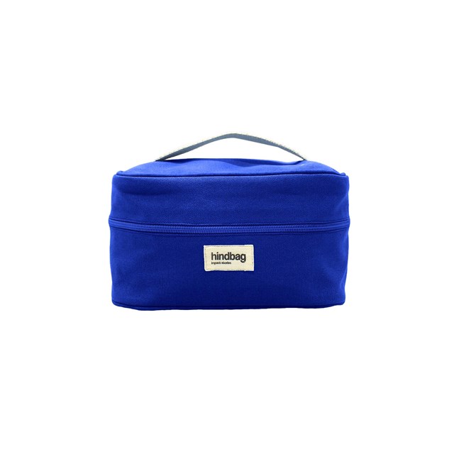 Trousse de toilette Vanity GASPARD, bleu électrique, coton bio 2