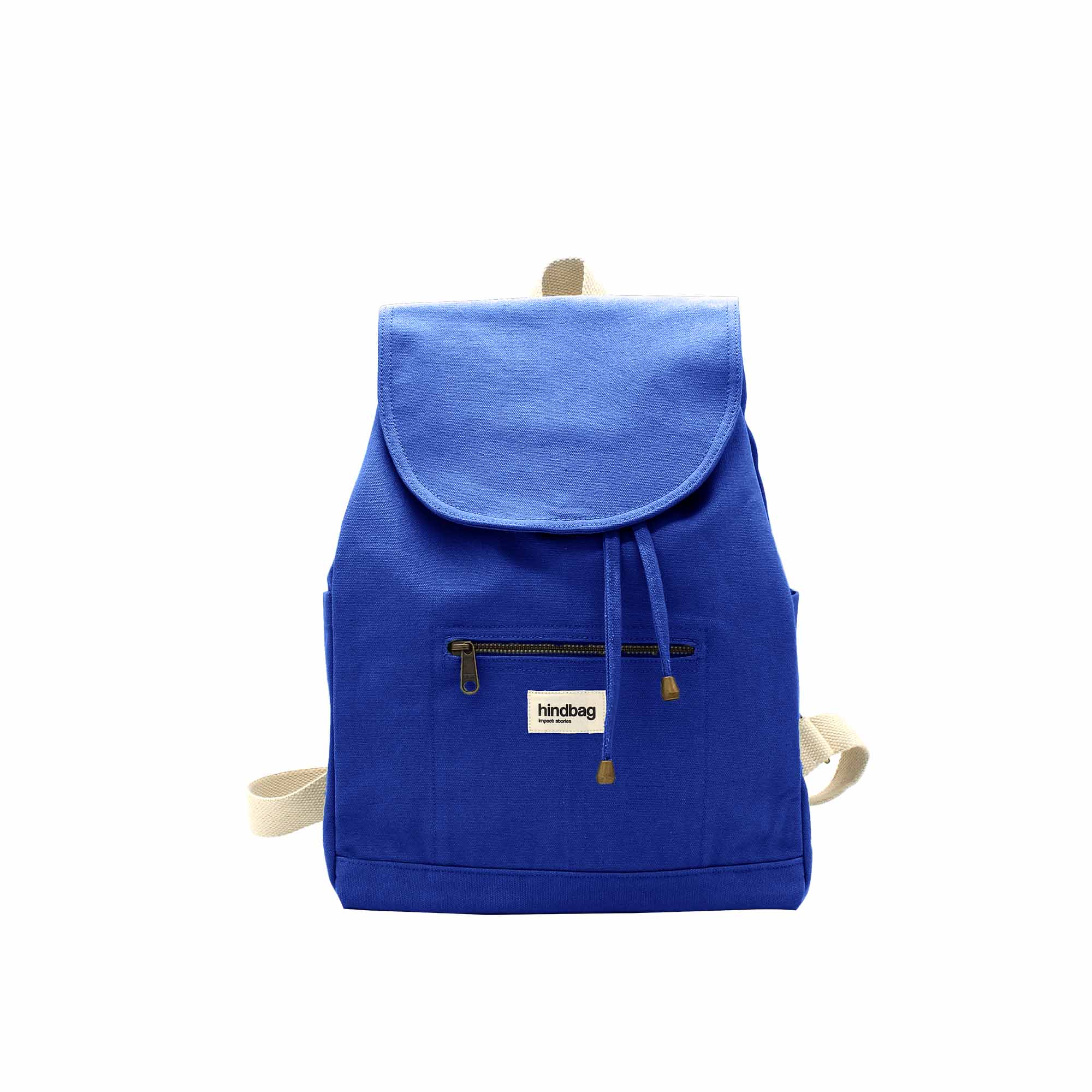 Sac à dos ELIOT, bleu électrique, coton bio 2