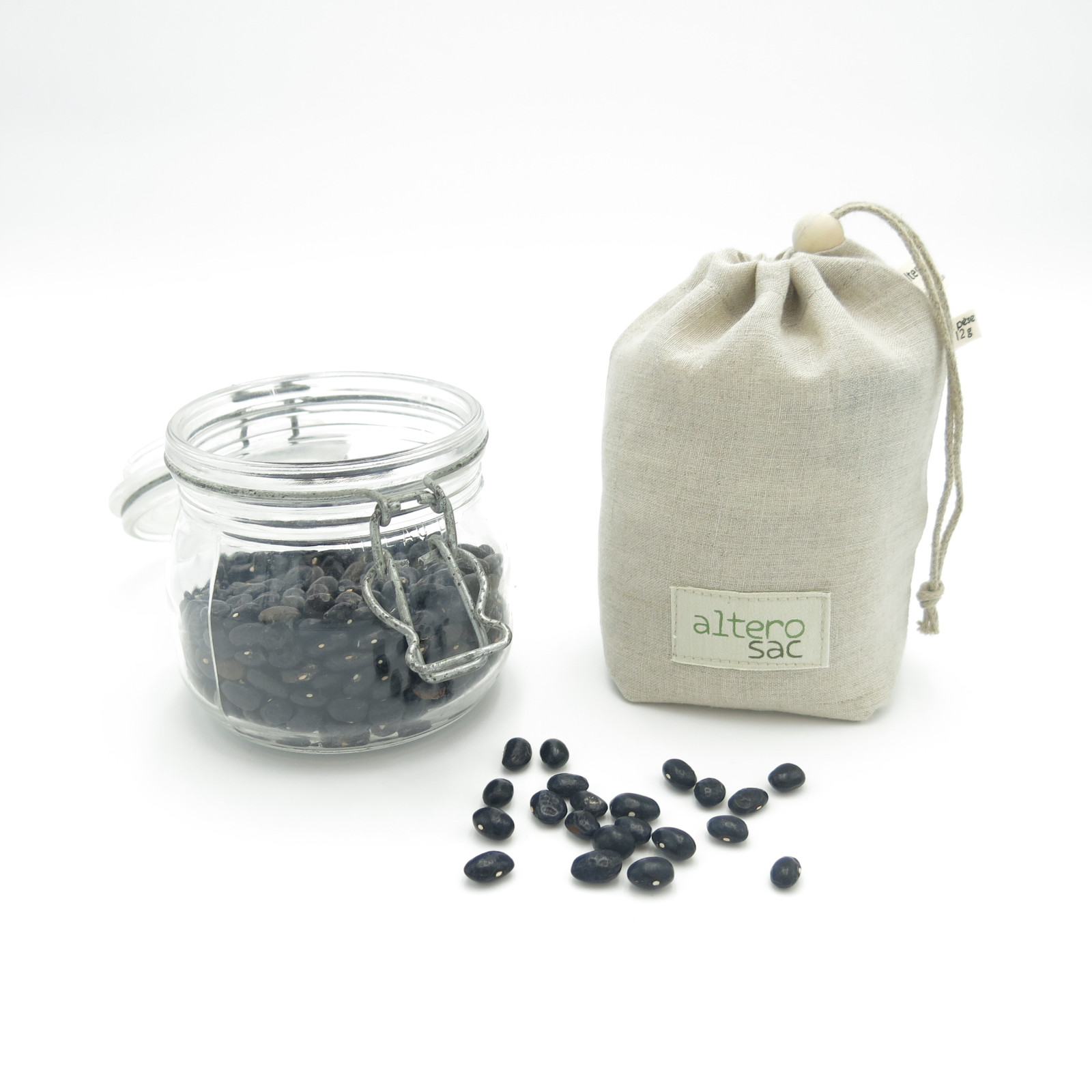 Petit sac à vrac en voile de lin biologique 2