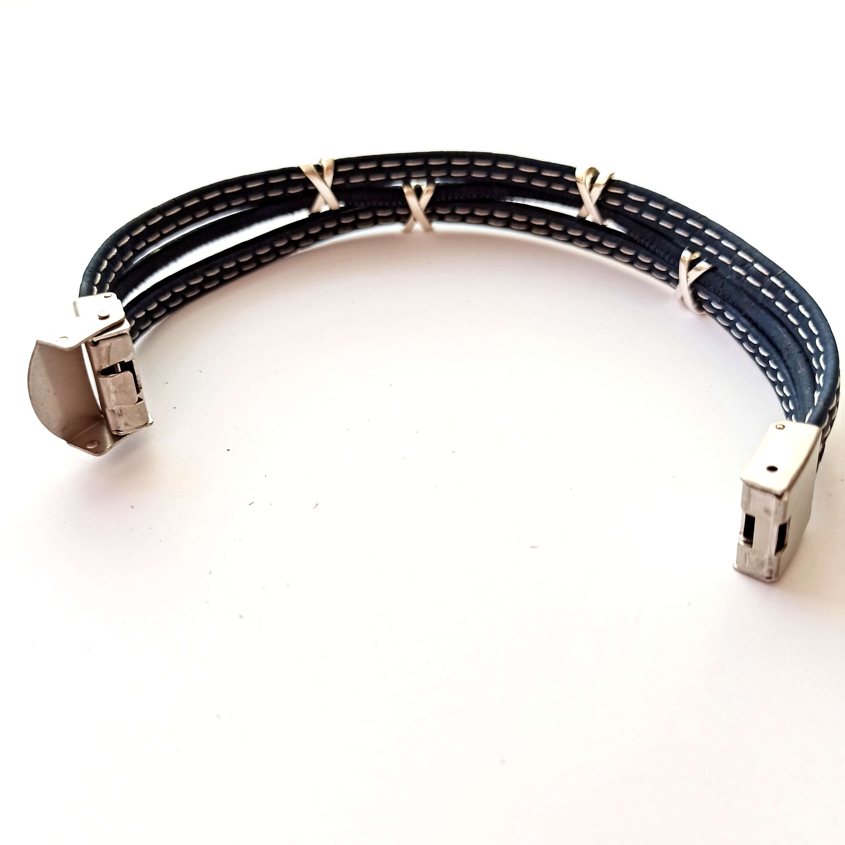 Bracelet en liège unisexe Valentin, vert kaki ou couleur au choix 12