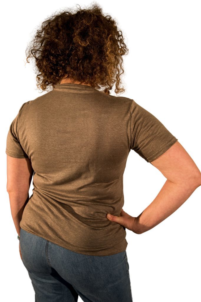 T-shirt en lin bio kaki fabriqué en Normandie 6