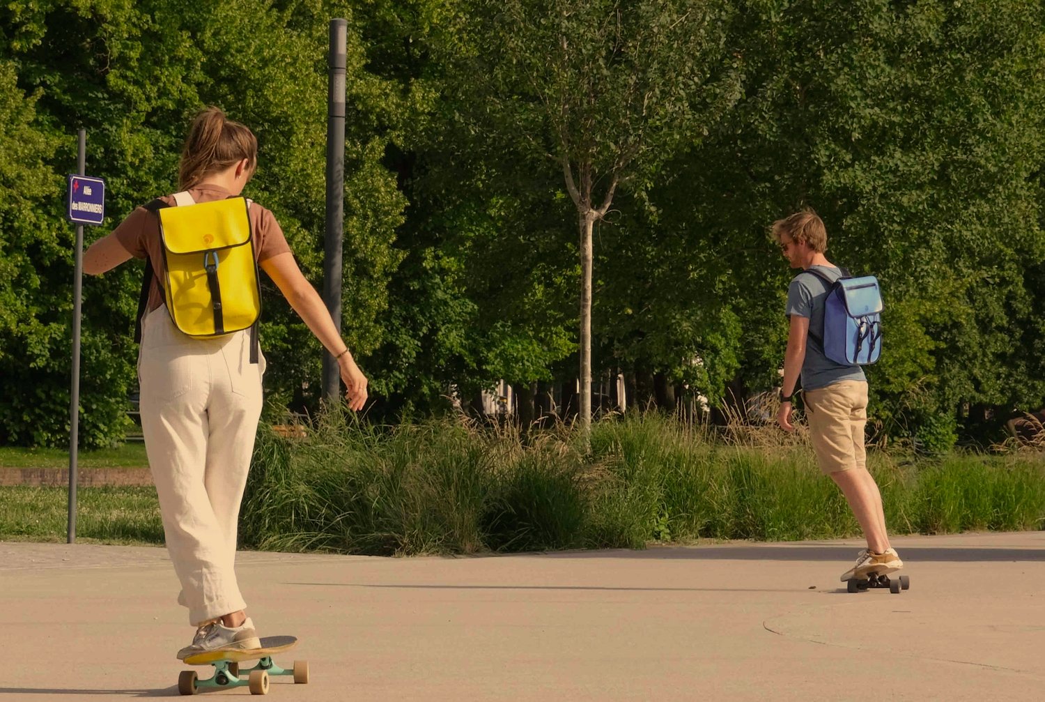 Sac à dos upcyclé jaune GRAVELOT mini 10