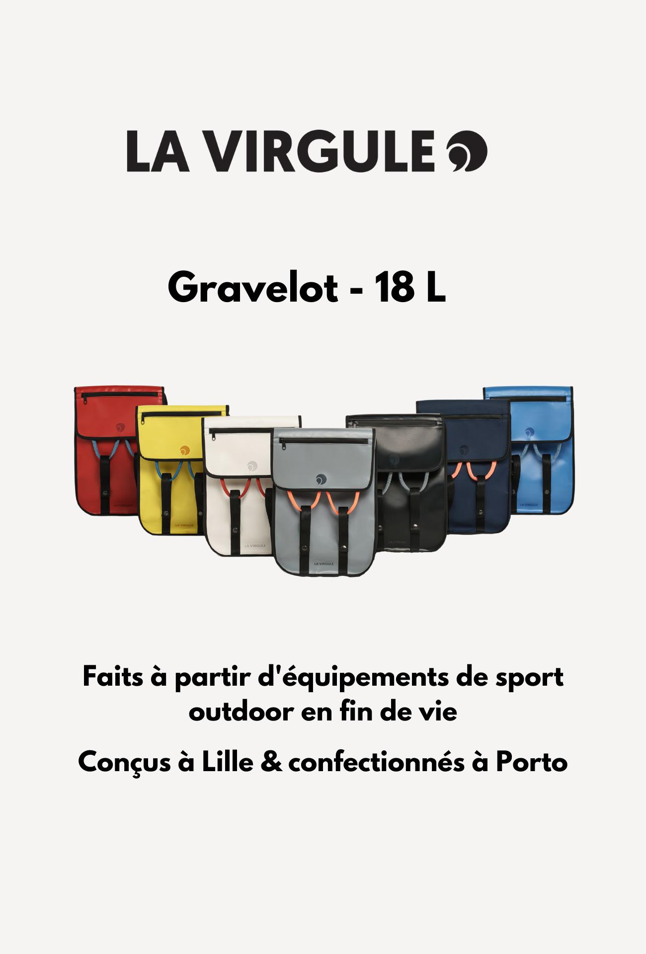 Sac à dos upcyclé blanc GRAVELOT 5