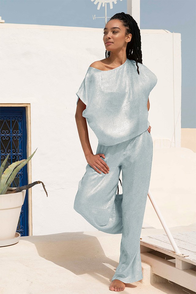 Pantalon Martine - Bleu Ciel 2
