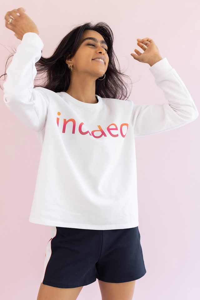 Sweat Blanc Summer en Coton bio - EMMA 3