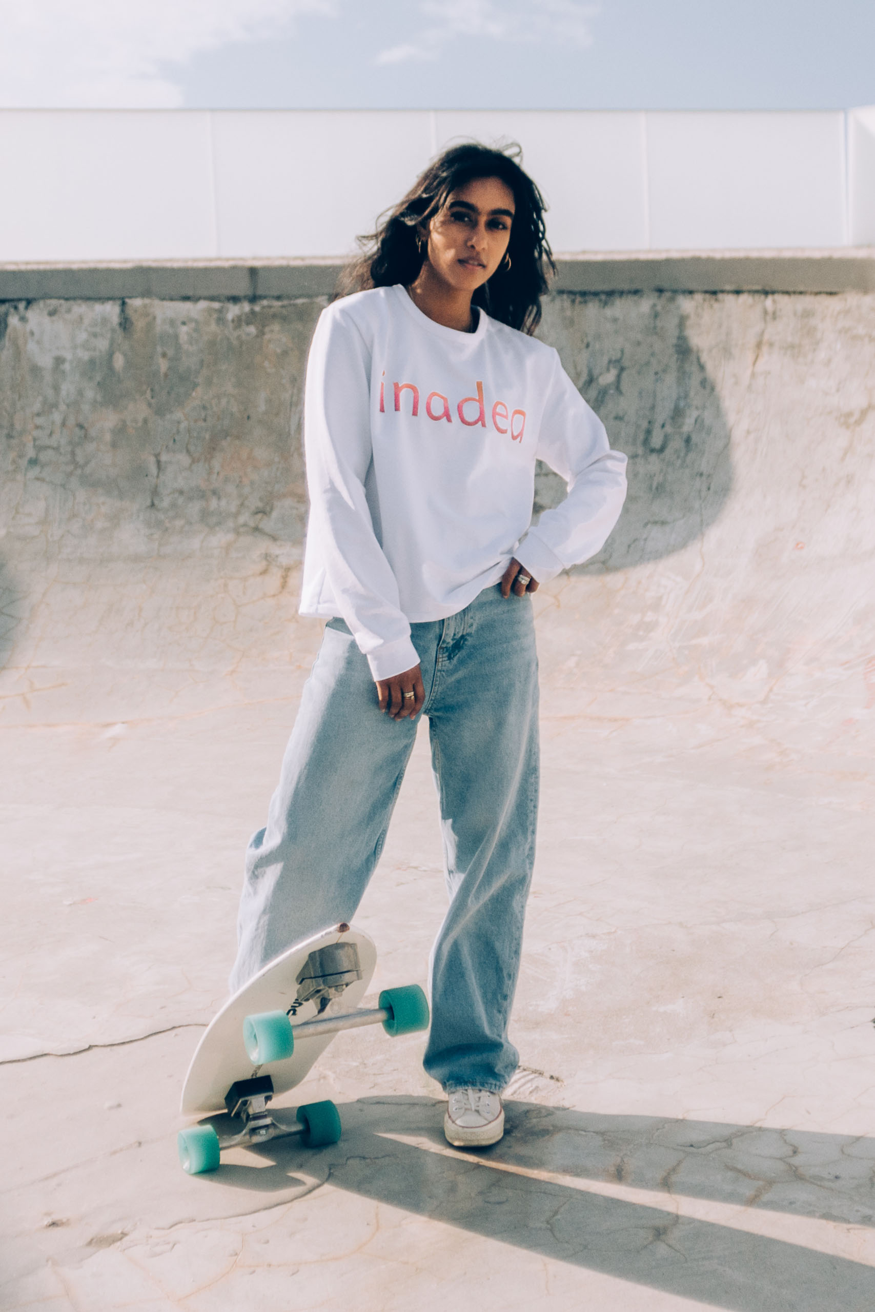 Sweat Blanc Summer en Coton bio - EMMA 6