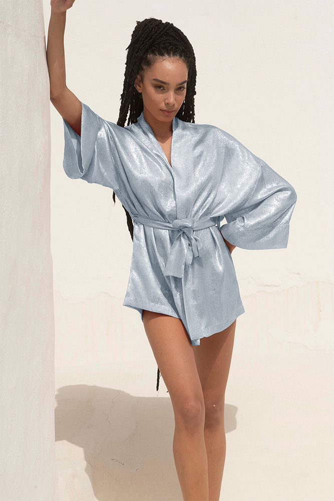 Alicia - Kimono Court Bleu ciel 2