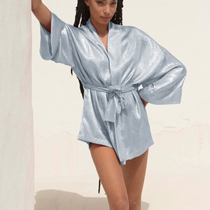 Alicia - Kimono Court Bleu ciel
