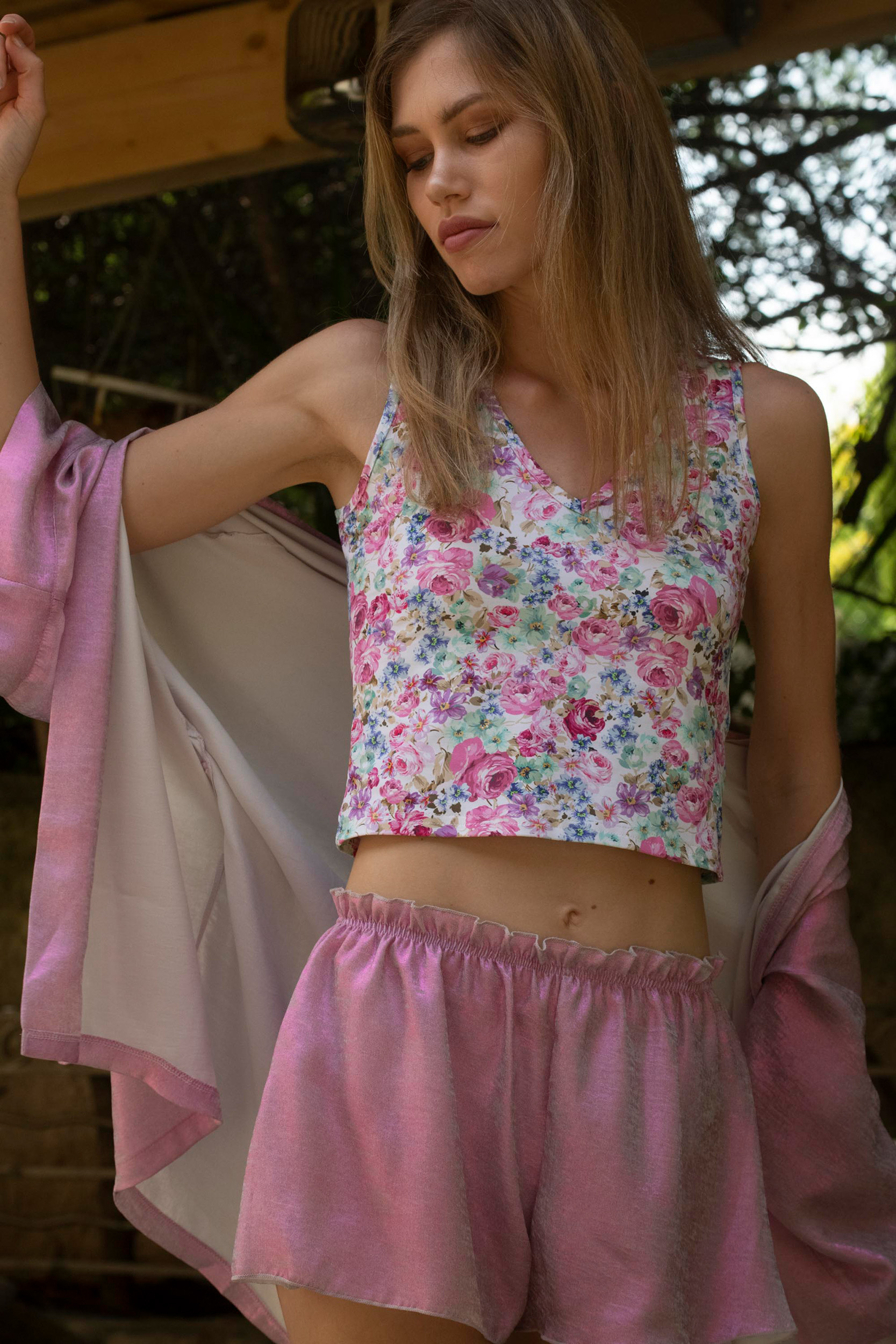 Short Cloé - Rose Pivoine 2