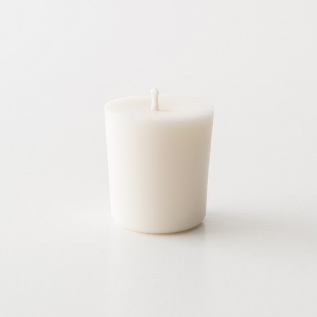 BOUGIES coniques blanches en cire de colza
