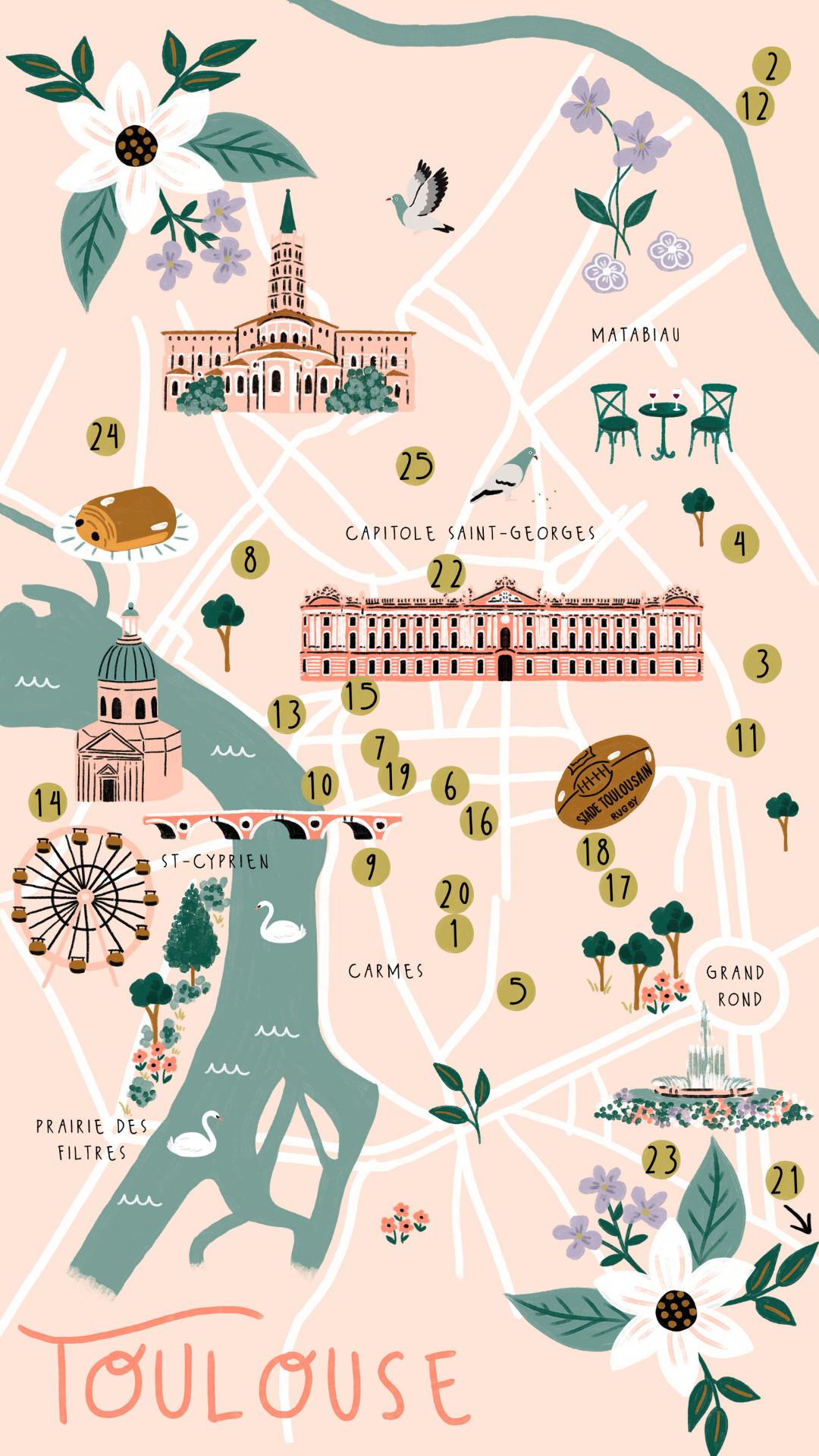 City-guide de Toulouse illustré et engagé - Format numérique 6