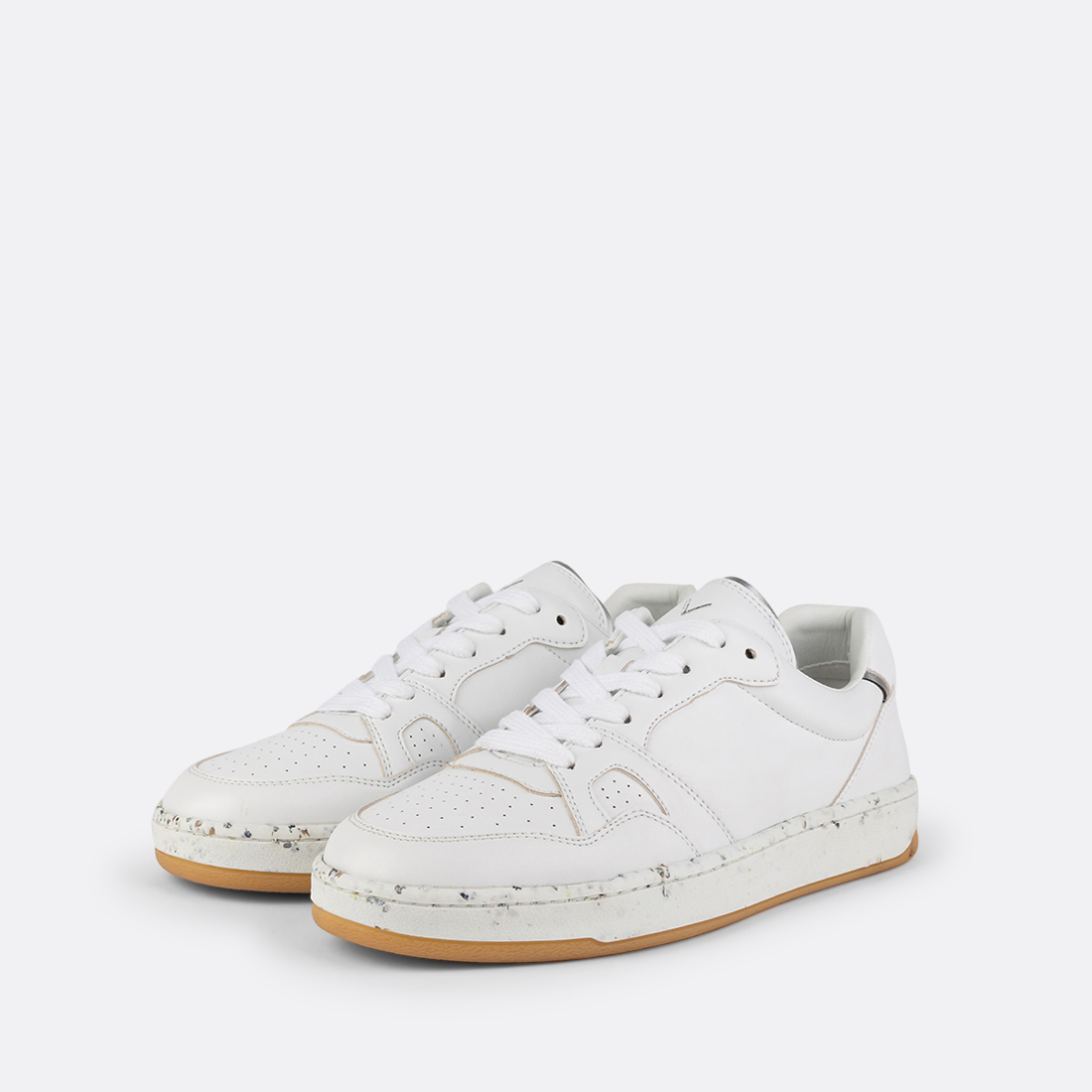 Valens-001 Baskets Retro Blanches & Argent 4