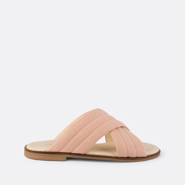 Violet-004 - Mules Plates en Chanvre & Coton 3